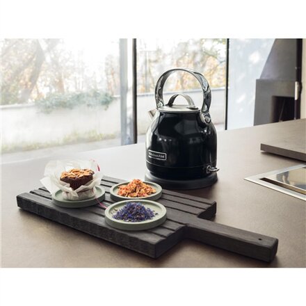 KitchenAid Kettle , 5KEK1222EOB , Electric , 2200 W , 1.25 L , Stainless steel , 360° rotational base , Black