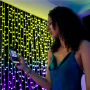 Twinkly Curtain Smart LED 400 RGBW 1.5x2.1m Transparent wire,RGB+W