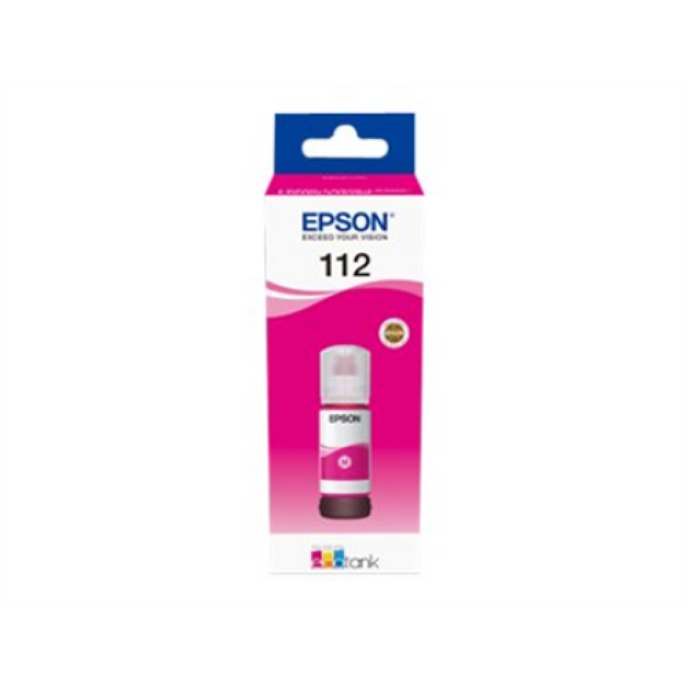 Epson 112 EcoTank Pigment , C13T06C34A , Ink Bottle , Magenta