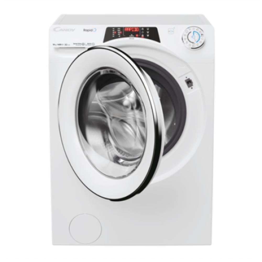Candy , Washing Machine , RO 4106DWMC7/1-S , Energy efficiency class A , Front loading , Washing capacity 10 kg , 1400 RPM , Depth 58 cm , Width 60 cm , TFT , Steam function , White