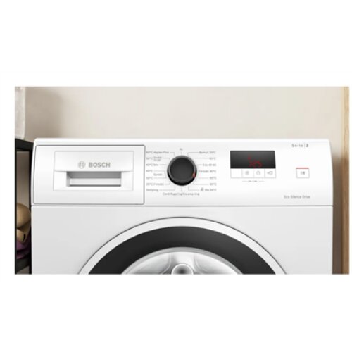 Bosch Washing Machine , WGE0240ASN , Energy efficiency class A , Front loading , Washing capacity 7 kg , 1400 RPM , Depth 59 cm , Width 60 cm , Display , LED , Direct drive , White