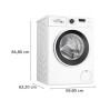Bosch Washing Machine , WGE0240ASN , Energy efficiency class A , Front loading , Washing capacity 7 kg , 1400 RPM , Depth 59 cm , Width 60 cm , Display , LED , Direct drive , White