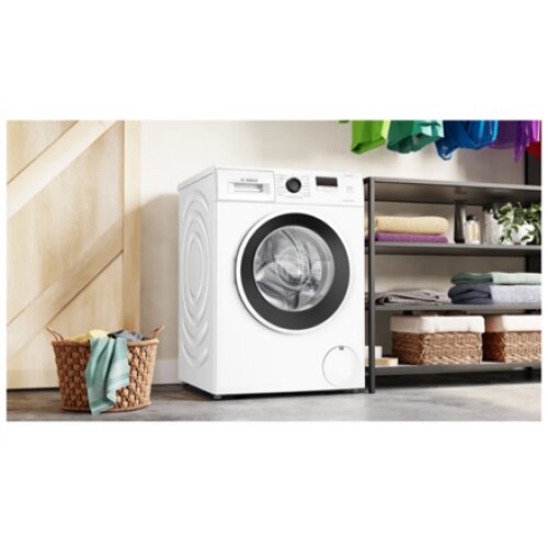 Bosch Washing Machine , WGE0240ASN , Energy efficiency class A , Front loading , Washing capacity 7 kg , 1400 RPM , Depth 59 cm , Width 60 cm , Display , LED , Direct drive , White