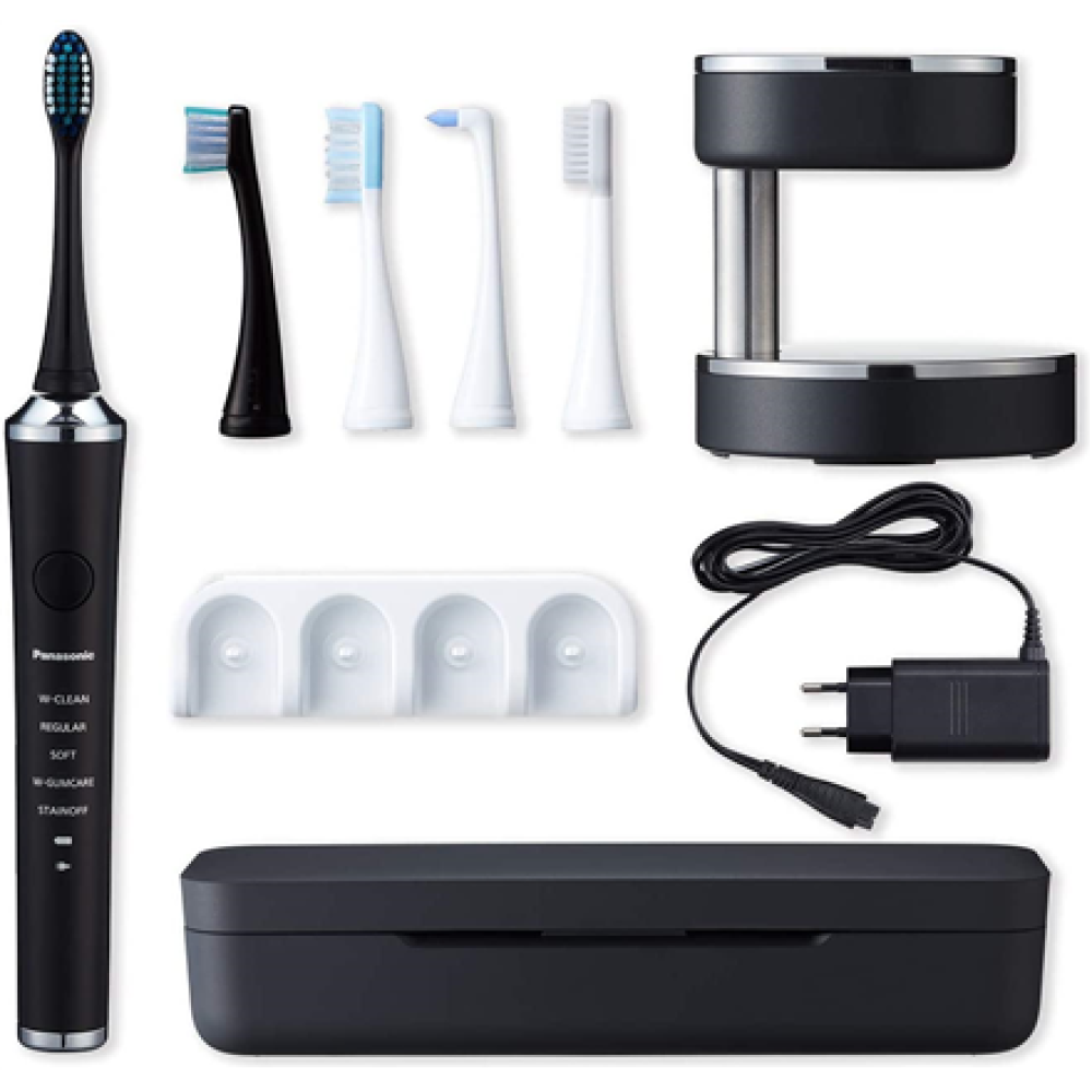 Panasonic , Toothbrush , EW-DP52-K803 , Rechargeable , For adults , Number of brush heads included 5 , Number of teeth brushing modes 5 , Sonic technology , Black
