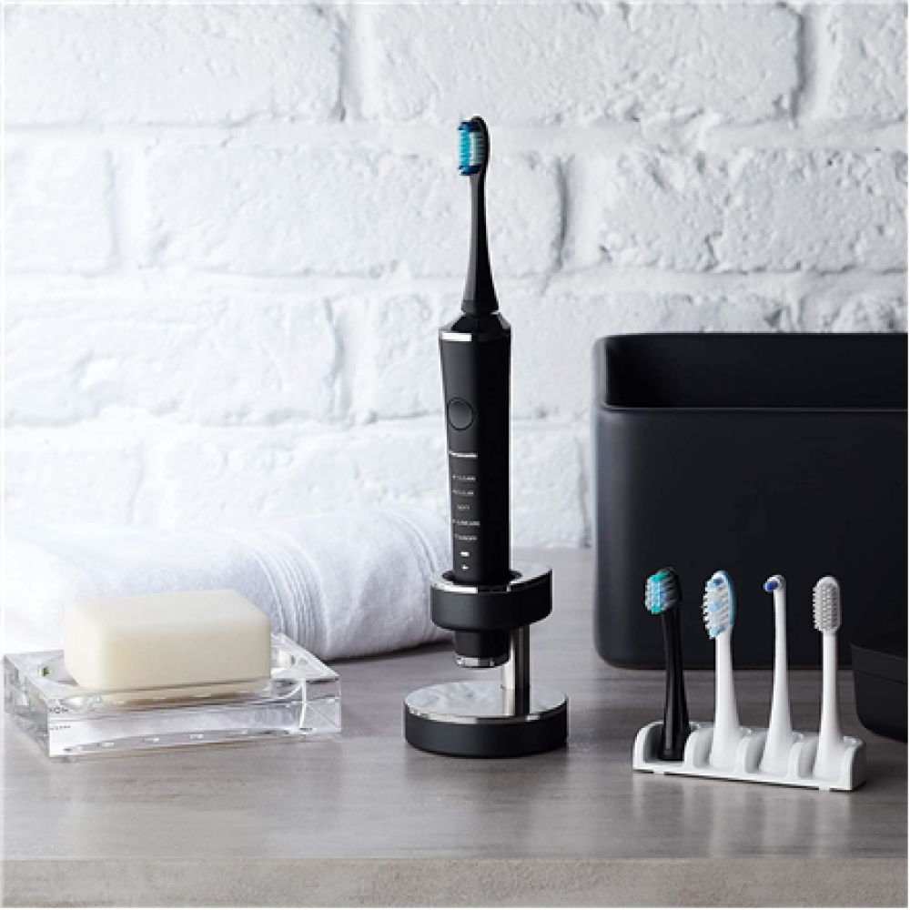 Panasonic , Toothbrush , EW-DP52-K803 , Rechargeable , For adults , Number of brush heads included 5 , Number of teeth brushing modes 5 , Sonic technology , Black