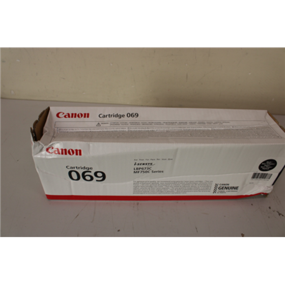 SALE OUT. CANON CRG 069 BK, DAMAGED PACKAGING , Canon Cartridge , 069 , Toner Cartridge , Black , DAMAGED PACKAGING