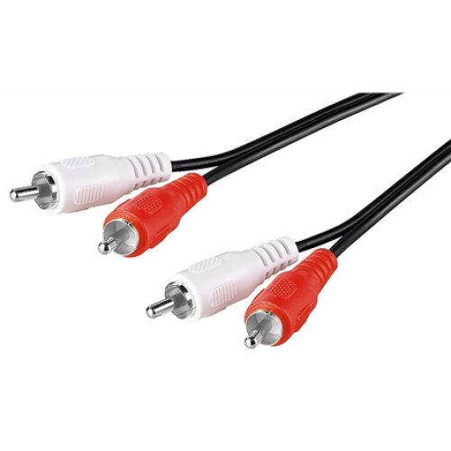 Goobay , Stereo RCA cable 2x RCA , 50030 , 2 RCA male (audio left/right) , 2 RCA male (audio left/right)