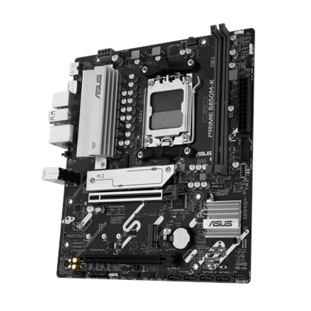 Asus PRIME B850M-K , Processor family AMD , Processor socket AM5 , DDR5 , Supported hard disk drive interfaces SATA, M.2 , Number of SATA connectors 4
