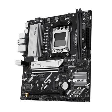 Asus PRIME B850M-K , Processor family AMD , Processor socket AM5 , DDR5 , Supported hard disk drive interfaces SATA, M.2 , Number of SATA connectors 4
