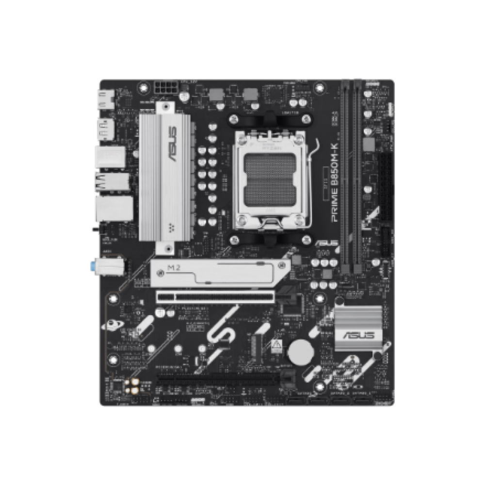 Asus PRIME B850M-K , Processor family AMD , Processor socket AM5 , DDR5 , Supported hard disk drive interfaces SATA, M.2 , Number of SATA connectors 4