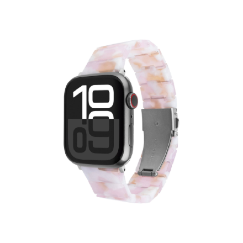 Fixed , Resin Strap for Apple Watch 38/40/41mm , Candy Pink , Epoxy Resin