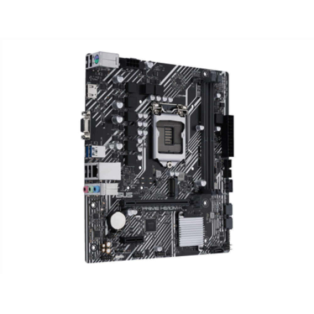 Asus , PRIME H510M-K , Processor family Intel , Processor socket LGA1200 , DDR4 , Memory slots 2 , Supported hard disk drive interfaces SATA, M.2 , Number of SATA connectors 4 , Chipset H510 , Micro ATX