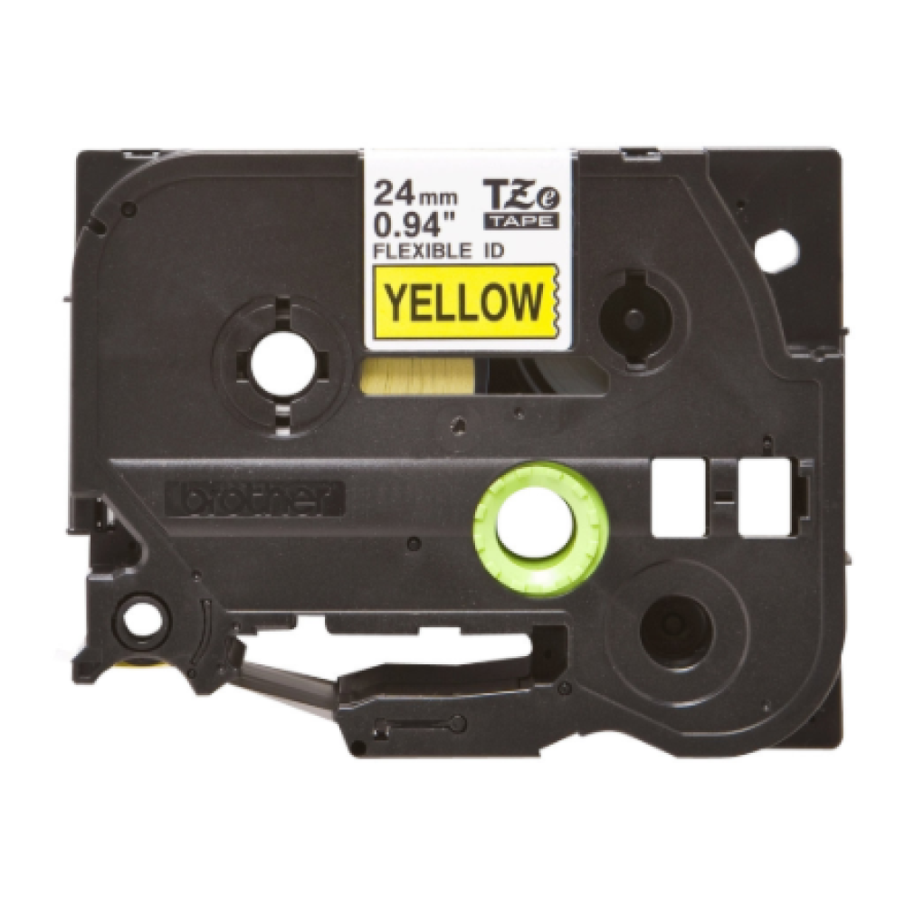 Brother , TZe-FX651 Flexible ID Laminated Tape , Black on Yellow , TZe , 8 m , 2.4 cm