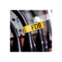Brother , TZe-FX651 Flexible ID Laminated Tape , Black on Yellow , TZe , 8 m , 2.4 cm
