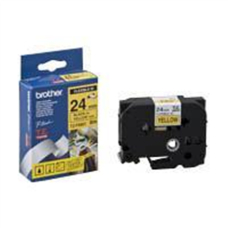 Brother , TZe-FX651 Flexible ID Laminated Tape , Black on Yellow , TZe , 8 m , 2.4 cm Brother , TZe-FX651 Flexible ID Laminated Tape , Black on Yellow , TZe , 8 m , 2.4 cm