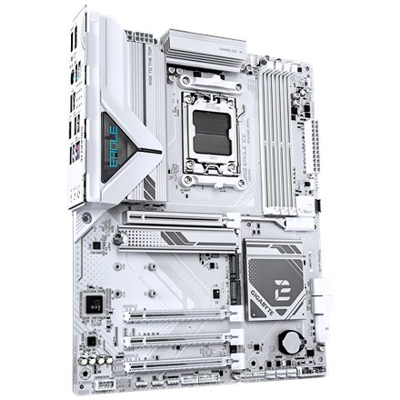 Gigabyte B850 EAGLE ICE , Processor family AMD , Processor socket AM5 , DDR5 , Supported hard disk drive interfaces SATA, M.2 , Number of SATA connectors 4