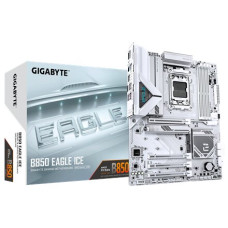 Gigabyte B850 EAGLE ICE , Processor family AMD , Processor socket AM5 , DDR5 , Supported hard disk drive interfaces SATA, M.2 , Number of SATA connectors 4