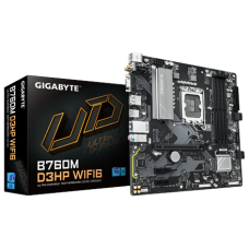 Gigabyte B760M D3HP WIFI6 , Processor family Intel , Processor socket LGA1700 , DDR5 , Supported hard disk drive interfaces M.2, SATA , Number of SATA connectors 4
