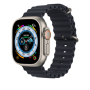Apple , Ocean Band Extension , 49 , Midnight , Fluoroelastomer , Strap fits 130–200mm wrists