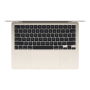 Apple , MacBook Air , Starlight , 13.6 , IPS , 2560 x 1664 , Apple M2 , 8 GB , Solid-state drive capacity 512 GB , Apple M2 10-core GPU , Without ODD , macOS , 802.11ax , Bluetooth version 5.0 , Keyboard language English , Keyboard backlit , Warranty 12 m