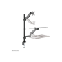 Neomounts Desk Mount , DS90-325BL1 Sit-stand workstation desk , Adjustable Height, Rotate, Tilt, Swivel , 17-32 , Maximum weight (capacity) 9 kg , Black