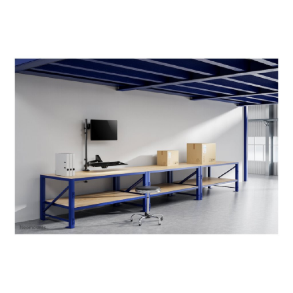 Neomounts Desk Mount , DS90-325BL1 Sit-stand workstation desk , Adjustable Height, Rotate, Tilt, Swivel , 17-32 , Maximum weight (capacity) 9 kg , Black