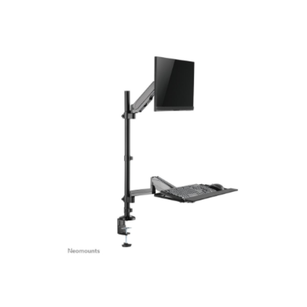 Neomounts Desk Mount , DS90-325BL1 Sit-stand workstation desk , Adjustable Height, Rotate, Tilt, Swivel , 17-32 , Maximum weight (capacity) 9 kg , Black