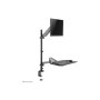 Neomounts Desk Mount , DS90-325BL1 Sit-stand workstation desk , Adjustable Height, Rotate, Tilt, Swivel , 17-32 , Maximum weight (capacity) 9 kg , Black