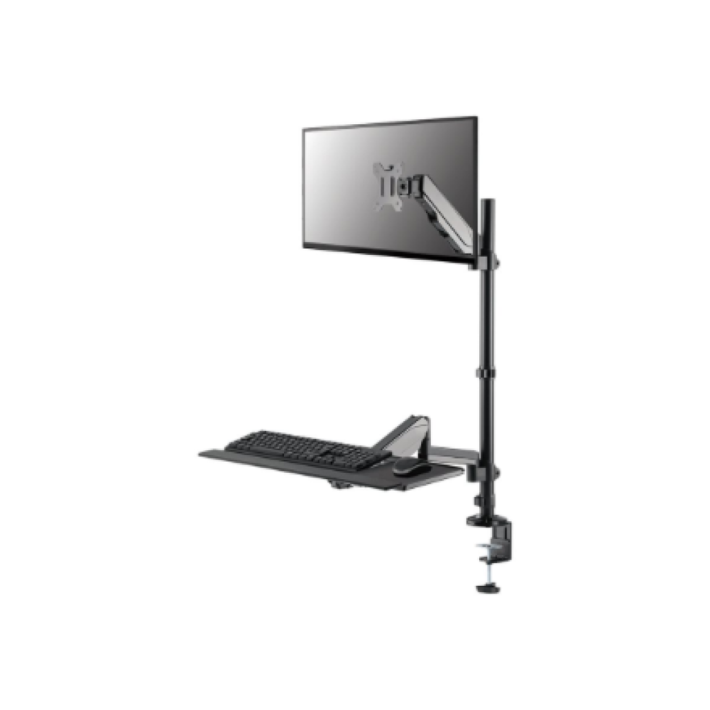 Neomounts Desk Mount , DS90-325BL1 Sit-stand workstation desk , Adjustable Height, Rotate, Tilt, Swivel , 17-32 , Maximum weight (capacity) 9 kg , Black