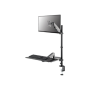 Neomounts Desk Mount , DS90-325BL1 Sit-stand workstation desk , Adjustable Height, Rotate, Tilt, Swivel , 17-32 , Maximum weight (capacity) 9 kg , Black