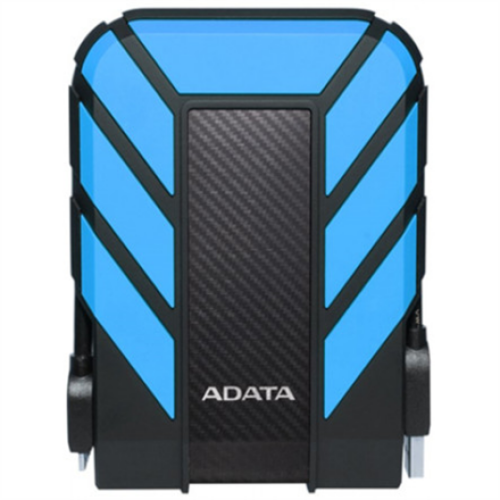 ADATA HD710P 2000 GB USB 3.1 (backward compatible with USB 2.0) Blue HD710 Pro dust and water proof ratings apply only when the USB port cover is firmly closed.Plastic/Anti-shock Silicone