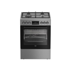 Beko FBMA61330GXDTN Cooker, Gas hob, Electric oven, Width 60 cm, Silver , BEKO