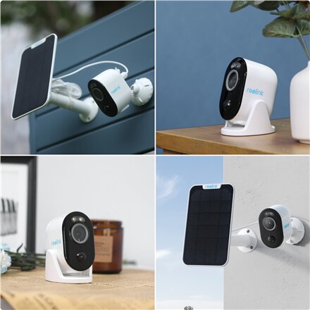 Reolink , Wi-Fi Security Camera with Motion Spotlight and Solar Panel, 3W , Argus Series B330 , Bullet , 4 MP , Fixed lens , IP65 , H.265 , Micro SD, Max. 128 GB