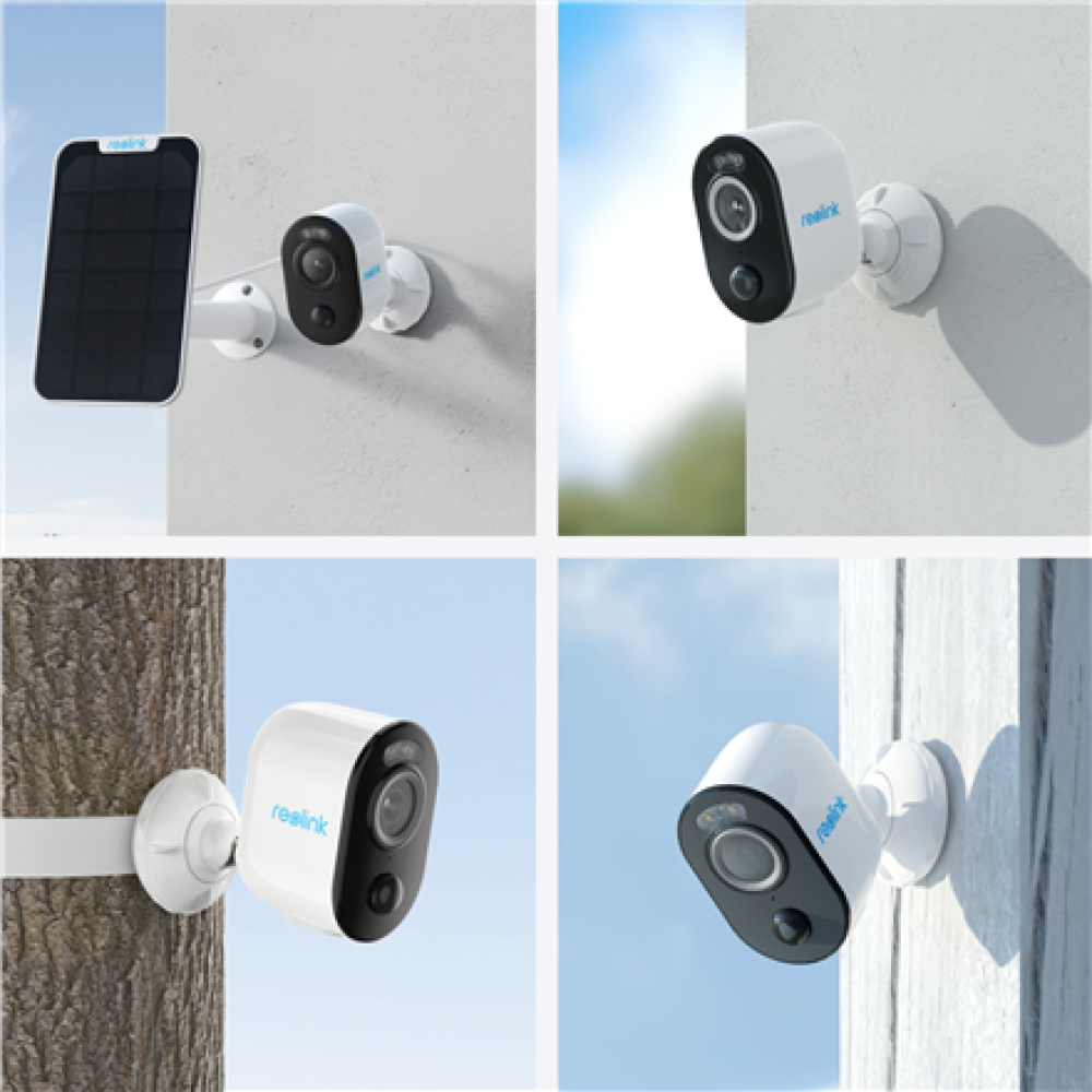 Reolink , Wi-Fi Security Camera with Motion Spotlight and Solar Panel , Argus Series B330 , Bullet , 4 MP , Fixed lens , IP65 , H.265 , Micro SD, Max. 128 GB , White