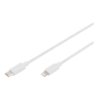 Digitus , Lightning to USB-C data/charging cable , DB-600109-020-W , USB-C to Lightning Apple Lightning 8-pin , USB C