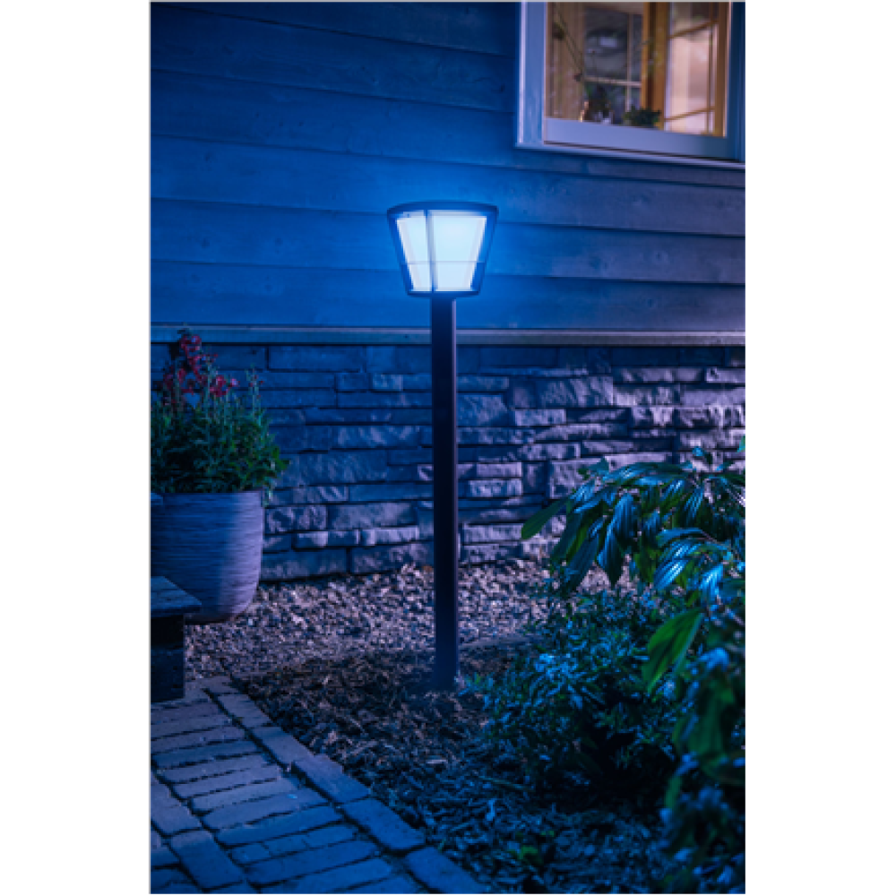 Philips Hue WCA Econic Outdoor Post Lantern , 15 W , 2000-6500 Hue White Color Ambiance