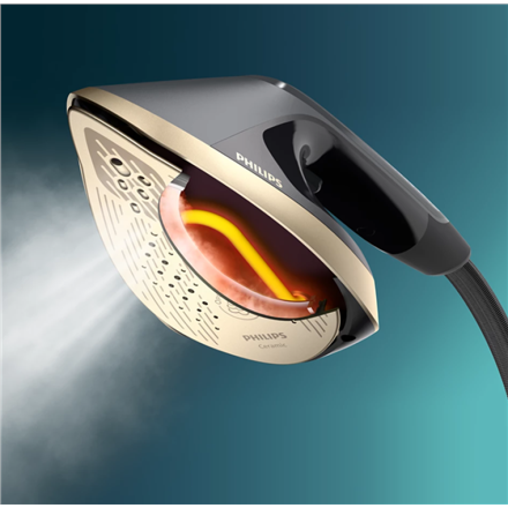 Philips 8500 Series All-in-One Ironing Solution , AIS8540/80 , Stand Steamer , 2200 W , 1.2 L , 90 g/min , Dark slate/Gold