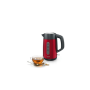 Bosch , Kettle , DesignLine TWK4P434 , Electric , 2400 W , 1.7 L , Stainless steel , 360° rotational base , Red/Black