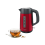 Bosch , Kettle , DesignLine TWK4P434 , Electric , 2400 W , 1.7 L , Stainless steel , 360° rotational base , Red/Black