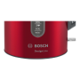 Bosch , Kettle , DesignLine TWK4P434 , Electric , 2400 W , 1.7 L , Stainless steel , 360° rotational base , Red/Black