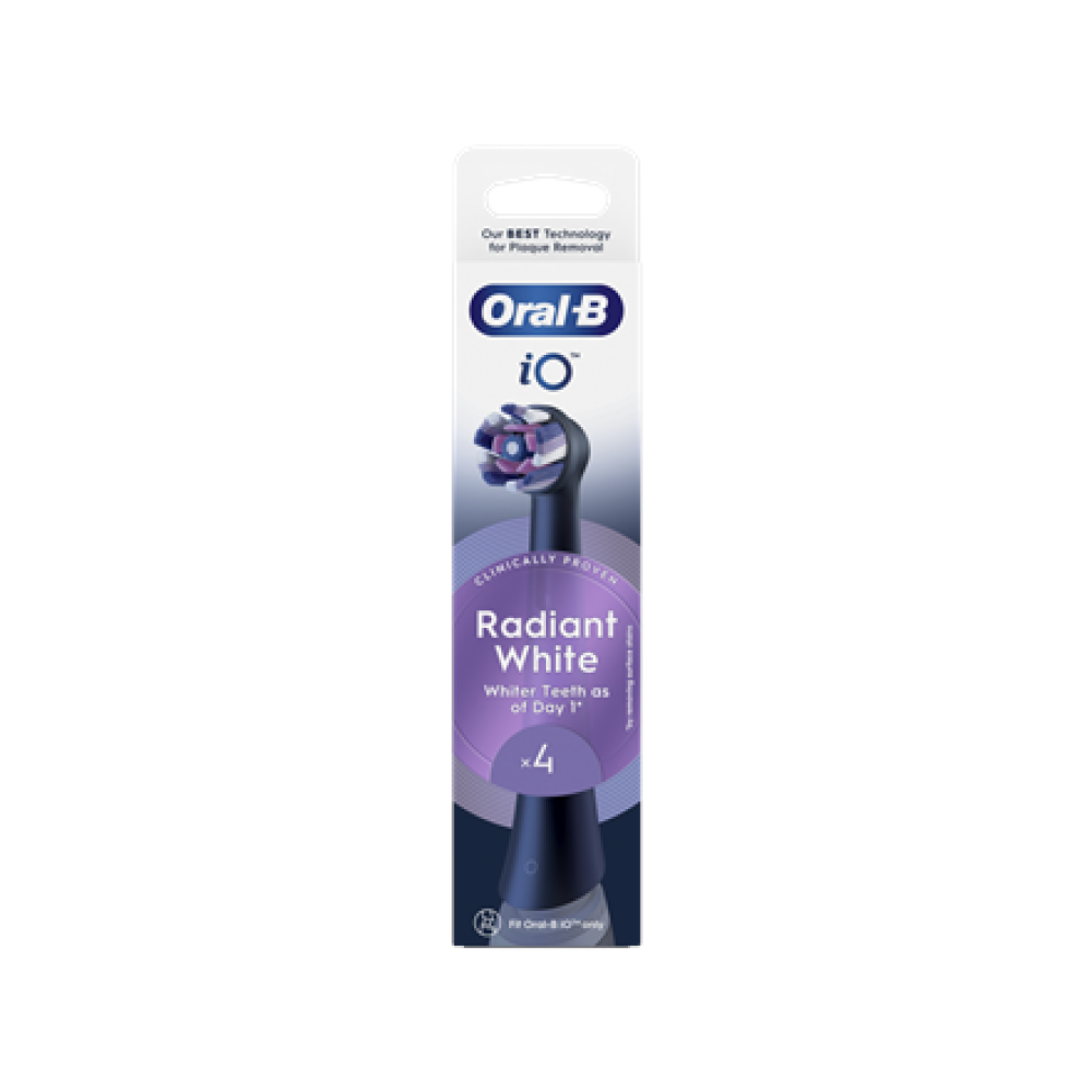 Oral-B Replaceable toothbrush heads , iO Whitening , Heads , For adults , Number of brush heads included 4