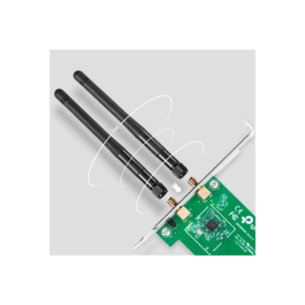 TP-LINK TL-WN881ND PCI Express Adapter, 2.4GHz, 802.11n, 300Mbps, 1xDetachable antenna 2dBi
