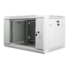 Lanberg Rack cabinet 19 wall-mount 6U/600x450 (flat pack) with glass door V2, grey , Lanberg