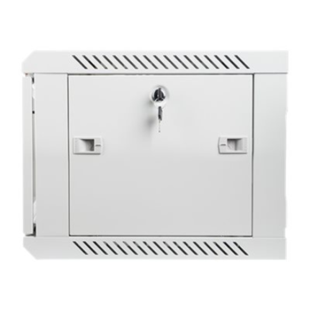 Lanberg Rack cabinet 19 wall-mount 6U/600x450 (flat pack) with glass door V2, grey , Lanberg