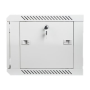 Lanberg Rack cabinet 19 wall-mount 6U/600x450 (flat pack) with glass door V2, grey , Lanberg
