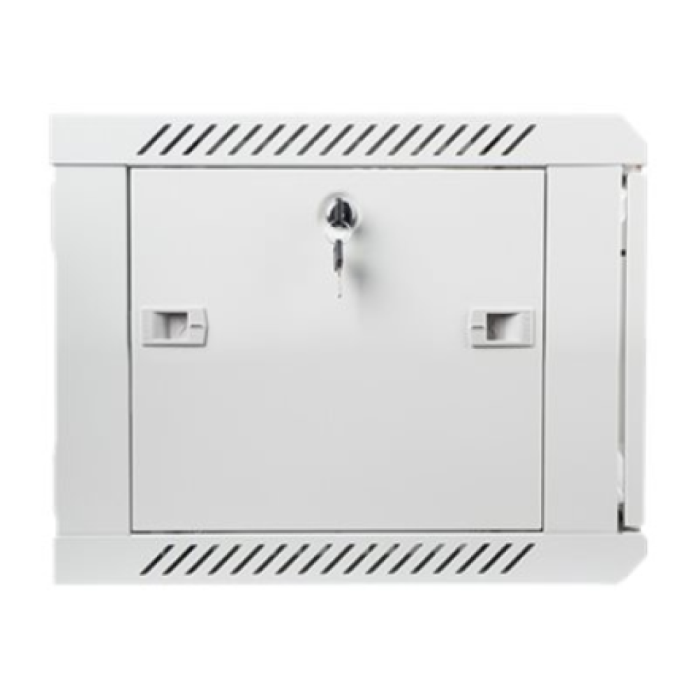 Lanberg Rack cabinet 19 wall-mount 6U/600x450 (flat pack) with glass door V2, grey , Lanberg