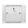 Lanberg Rack cabinet 19 wall-mount 6U/600x450 (flat pack) with glass door V2, grey , Lanberg