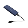 Natec , Rhino M.2 NVME Lite USB-C External, Gen 2 Steel Navy , Solid-state drive interface NVMe