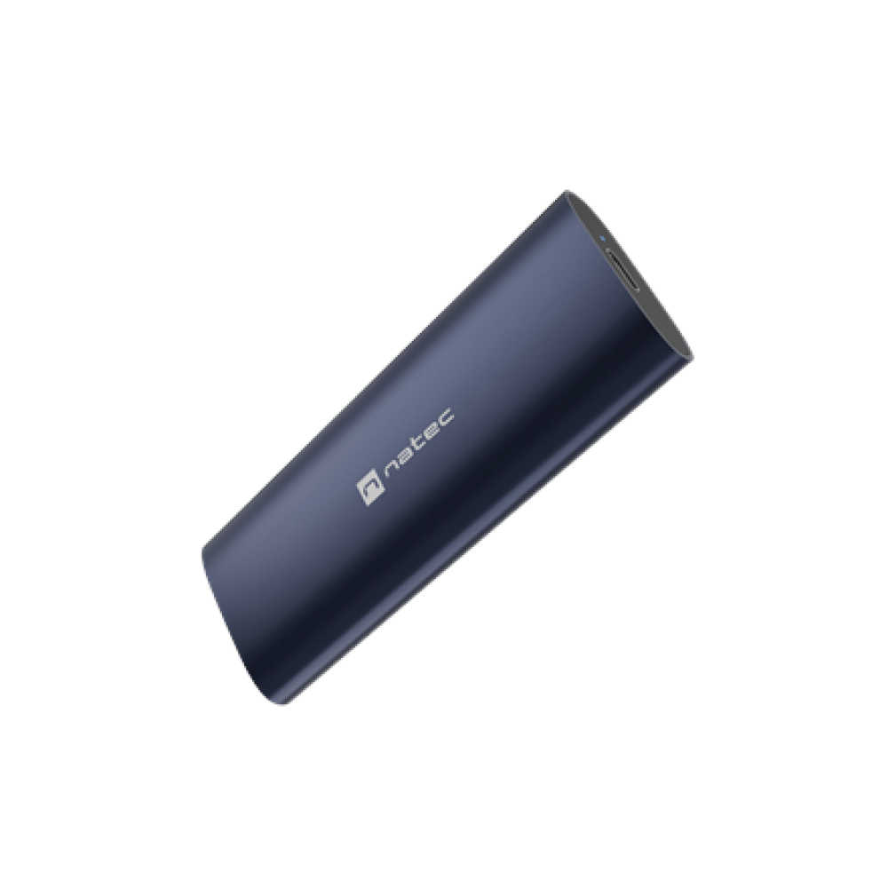 Natec , Rhino M.2 NVME Lite USB-C External, Gen 2 Steel Navy , Solid-state drive interface NVMe
