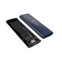 Natec , Rhino M.2 NVME Lite USB-C External, Gen 2 Steel Navy , Solid-state drive interface NVMe